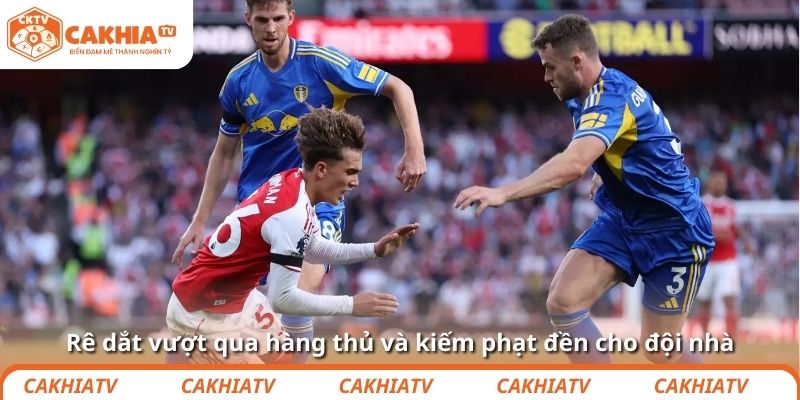 Rê dắt vượt qua hàng thủ và kiếm phạt đền cho đội nhà